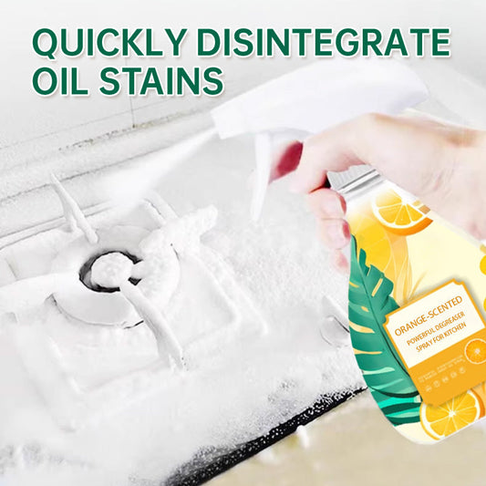 Spray dégraissant puissant pour la cuisine, parfumé à l'orange