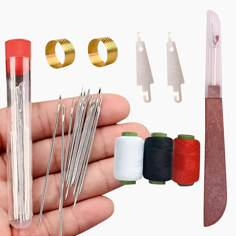 Kit De Couture 34 Pièces – Aiguilles, Fils, Découseur, Dé à Coudre… Le Nécessaire Pour Les Réparations Rapides En Voyage Ou à La Maison