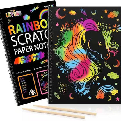 Carnet créatif Rainbow Scratch Art
