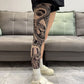 ✨Tout nouveau design 2026 😎Manches de jambe extensibles à imprimé tatouage
