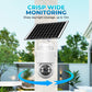 Caméra de sécurité sans fil à énergie solaire avec alarme