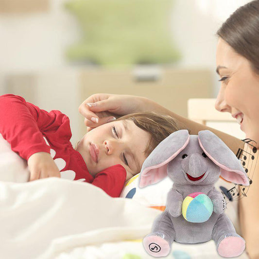 🐘 50% DE RÉDUCTION ! 🎁 Doudou Éléphant Cache-Cache - Peluche Interactive avec Effet Surprise, Idéal pour Éveil des Tout-Petits 🧸✨