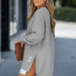 👚 60% DE RÉDUCTION ! 🧥 Robe Sweat Décontractée à Fente Zippée - Confort Doux et Style Urbain pour un Look Casual Confy, Taille Unique 🏙️✨