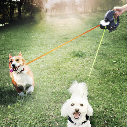 🦮 50% DE RÉDUCTION! 🔗 Laisse Multifonctionnelle pour Chien – Rétractable, Réglable & Matériau Durable pour Promenade en Toute Sécurité 🐕