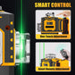 Niveau laser haute technologie ⚡ Faisceau à fréquence variable sans diffusion 🎯 Réglage tactile pour des lignes plus épaisses, commande à distance, écran lumineux – un indispensable sur les chantiers 🛠️