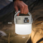 Lampe de camping LED rechargeable à énergie solaire portable