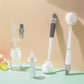 Brosse de nettoyage en silicone à manche long détachable