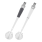 Brosse de nettoyage en silicone à manche long détachable