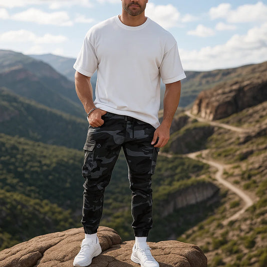 💎 60% DE RÉDUCTION ! 💎 Pantalon de Travail Tactique Robuste – Mélange Nylon-Coton, Multi-Poches & Confort Toute la Journée 🌲👖