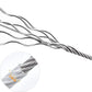 Câble en acier galvanisé polyvalent avec revêtement antirouille et capacité de charge élevée