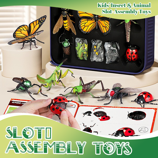 🐞 50 % de réduction ! Modèles d’insectes & animaux 1:1 – Assemblage éducatif en 3 niveaux, vinyle sécurisé 🎁🔬