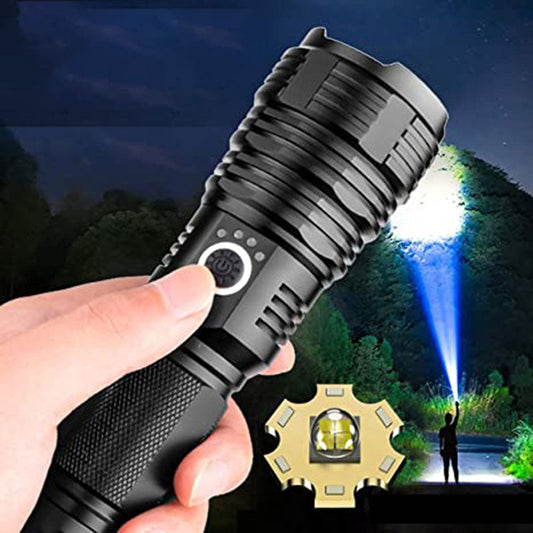 Set de lampes torches rechargeables étanches super lumineuses avec zoom