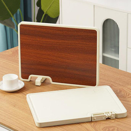 Planche à découper antibactérienne double face avec support