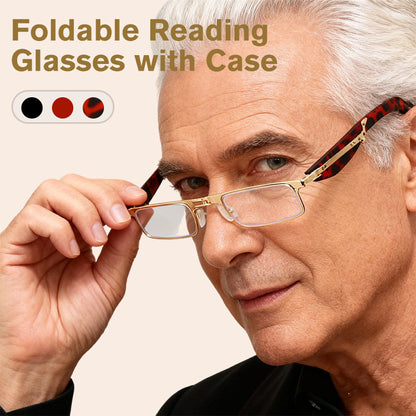 👓 60% DE RÉDUCTION! 💡 Lunettes de Lecture Anti-Lumière Bleue – Pliables avec Étui, Léger & Confortable pour une Utilisation Prolongée 📖
