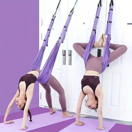 📢 65 % de réduction – Corde de Yoga Aérienne ZenFlex pour Soulager les Maux de Dos ! 💜 Étirements Ciblés + Portable + Récupération Rapide