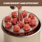 🍝 Boulettes de viande parfaitement régulières en quelques secondes – Moule en acier inoxydable pour 6 ou 12 portions
