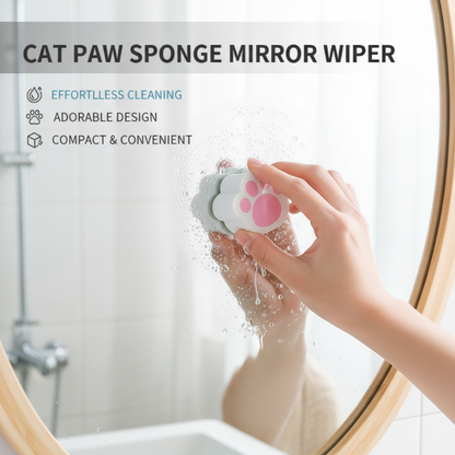 Cat Paw Sponge Mirror Wiper