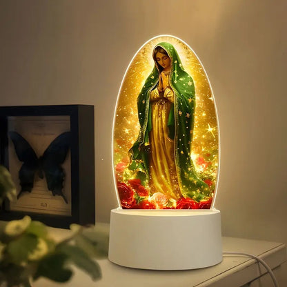 📢📢60 % de réduction !!!  ✝️Lampe de prière vierge