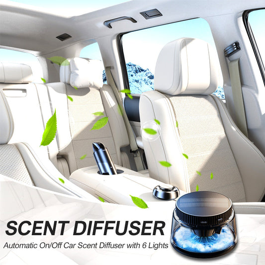 🚗 50% DE RÉDUCTION ! ✨ Diffuseur de Parfum Auto – Automatique, 6 Lumières LED & Design Élégant 💨✨