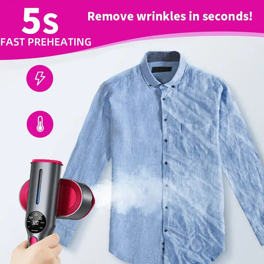 📢📢50 % de réduction – Défroisseur 2 en 1 à Vapeur ✨ Chauffe en 5 sec, Élimine 99,99 % des Acariens & Idéal pour les Voyages ! 🧳👗