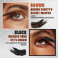 Base de mascara à double extrémité, imperméable, résistante à la transpiration, volumisante et multi-teintes