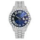 💎 Volez la vedette ! Montre à quartz pour hommes entièrement en strass | Design luxueux, look affirmé🕶️