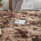 Tapis de Sol en Peluche à Couleur Dégradée