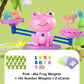 Jouet mathématique éducatif pour enfants, échelle d'équilibre grenouille