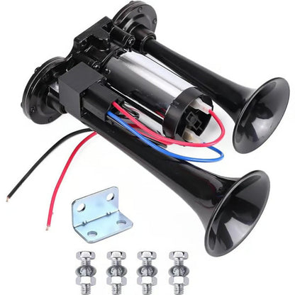⏳🔥OFFRE LIMITÉE : 50 % DE RÉDUCTION ! ⏰🚨 Klaxon pneumatique 120 dB pour trains – Compatible camions, voitures et bateaux | 12 V/24 V, étanche et installation sans outil 🚛🔊