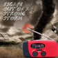 💎 57% DE RÉDUCTION ! 💎 Radio de Survie Solaire & Manivelle – Lampe Torche, Chargeur USB, Alertes Météo NOAA 🆘🔋