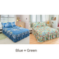🌹🛏️ 50% de réduction ⚡ Jupe de lit à volants 3 pièces – Imprimé floral, doux tissu brossé & design romantique! Offre limitée, garantie 30 jours 😊