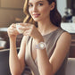 Montre-bracelet élégante en strass pour femmes