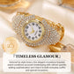 Montre-bracelet élégante en strass pour femmes