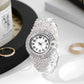 Montre-bracelet élégante en strass pour femmes
