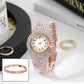 Montre-bracelet élégante en strass pour femmes