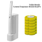 Brosse de toilette jetable avec support de rangement