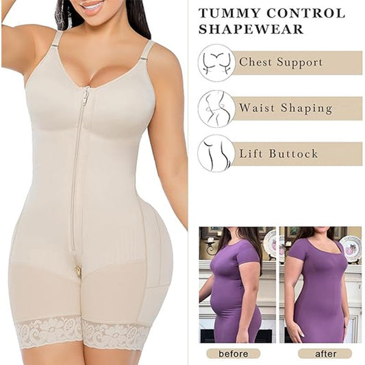 Body gainant ventre plat et fesses galbées pour femme