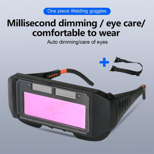 Lunettes de Soudage à Obscurcissement Automatique - Protection UV/IR, Pile Solaire et Monture Ajustable