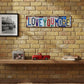 Plaque d'immatriculation vintage « Love You More » en méta