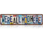 Plaque d'immatriculation vintage « Love You More » en méta