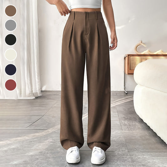 👖 60% DE RÉDUCTION ! ✨ Pantalon Large à Taille Haute pour Femme – Coupe Flatteuse, Tissu Confortable & Style Tendance 👗