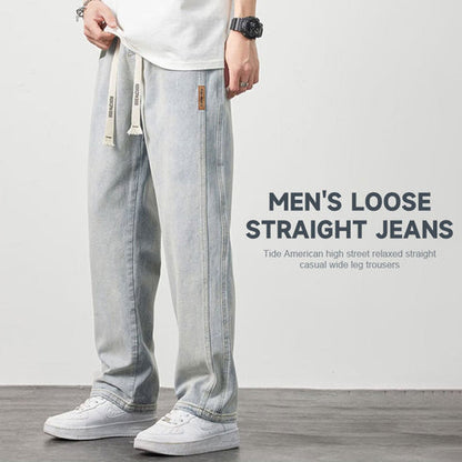💎 60% DE RÉDUCTION ! 💎 Jeans Droits Amples pour Hommes – Coupe Décontractée, Tissu Respirant & Style Polyvalent 👖