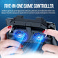 💎 50% DE RÉDUCTION ! 💎 Contrôleur de jeu mobile avec deux ventilateurs de refroidissement – Manette de jeu 5 en 1, déclencheurs, batterie externe et support de téléphone 🎮❄️