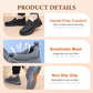 🔥 55% DE RÉDUCTION ! ✨ Chaussures Homme Sans Lacets - Tige Respirante, Semelle Massante Antidérapante, Confort Toute la Journée 👞⚡