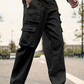 Pantalon cargo droit multi-poches pour homme