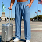 💨Pantalon Droit Homme ✅ Taille Élastique & Cordon Ajustable | Confort Décontracté 👖 -50% AUJOURD’HUI 🔥