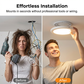 💡✨ PROMO -50% ! Plafonnier LED Intelligent Rechargeable – Détecteur de Mouvement, Télécommande, 3 Températures ou RVB, 3W, USB, Sans Fil