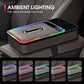Boîte de rangement d'accoudoir avec éclairage d'ambiance LED
