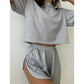 Women's Striped Short Sleeve Lounge Set