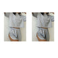 Women's Striped Short Sleeve Lounge Set